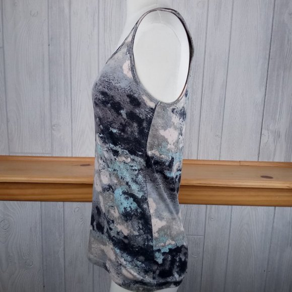 Mossimo ~ Mint & Peach Artsy Tank Top - Picture 8 of 8